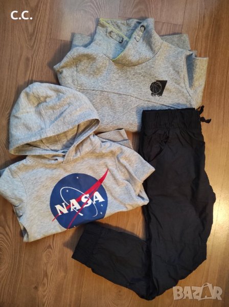 Сет панталон и два суичъра, размер 8-9 год, снимка 1