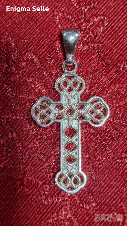 Сребърен кръст 925 , снимка 1