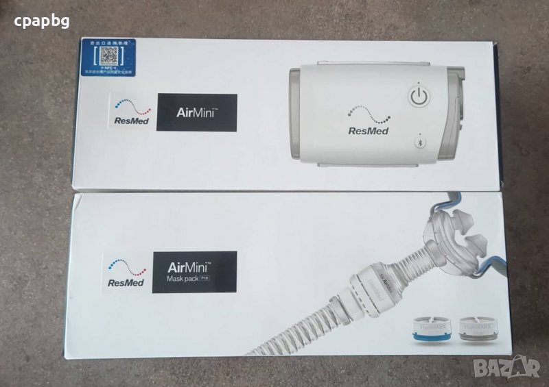 Aвтоматичен CPAP Апарат за сънна апнея ResMed AirMini Travel, снимка 1
