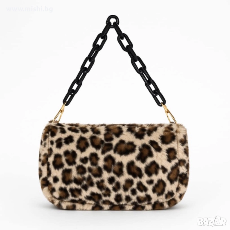 Дамска чанта Леопард, снимка 1
