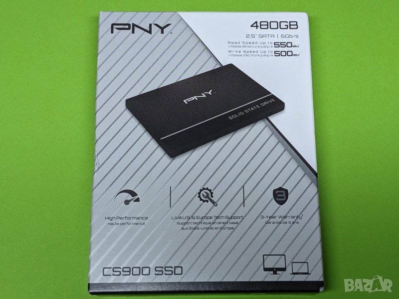 Нов бърз SSD диск ССД хард диск 480GB PNY, снимка 1