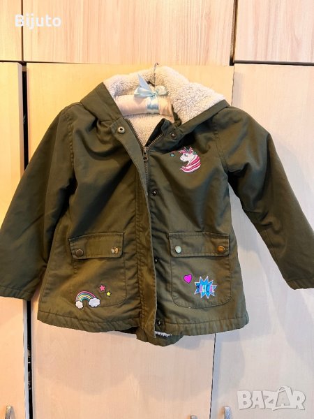 Яке  зимно подплатено 6/7 г в много добро състояние със качулка, снимка 1