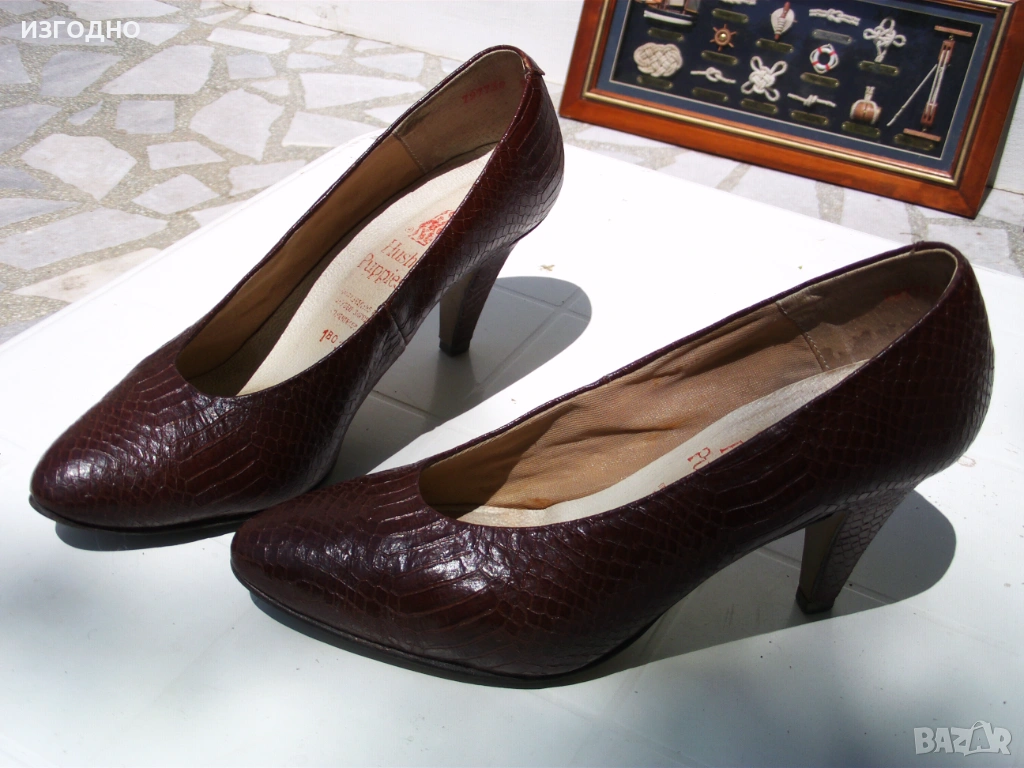 13€* МНОГО АМА МНОГО ЗАПАЗЕНИ *ПОЧТИ НОВИ ОБУВКИ ОТ ЕСТЕСТВЕНА КОЖА ШАГРЕН, снимка 1