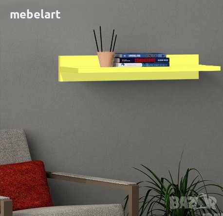 Полица (Етажерка, Лавица) - Жълта, снимка 1
