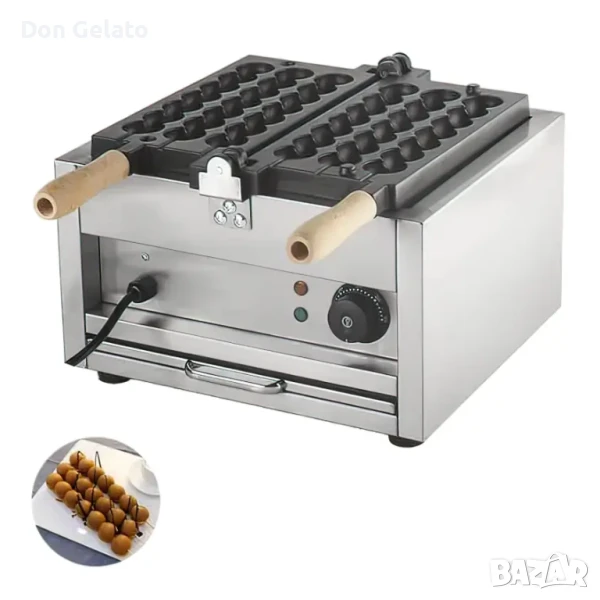 Професионален гофретник с форма топчета на клечка – Bubble Balls, снимка 1