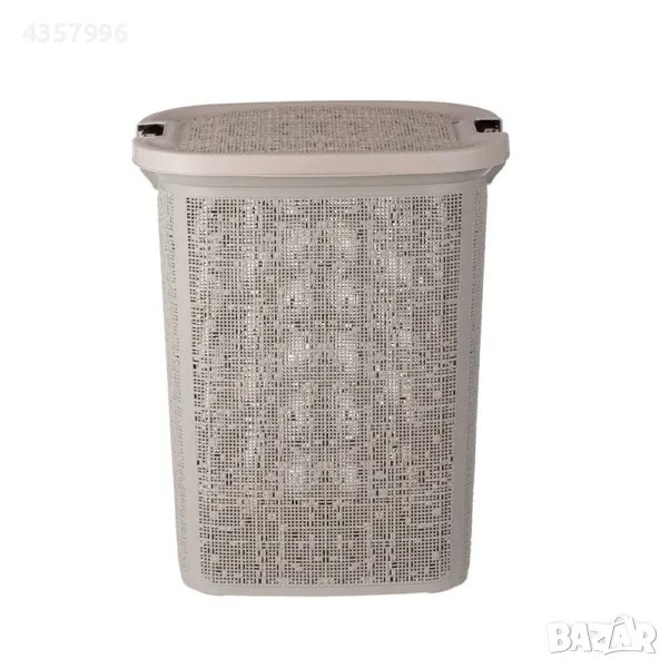Декоративен кош за пране, Пластмаса, Капучино , снимка 1