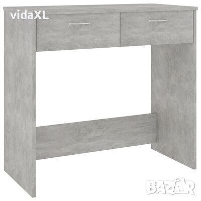 vidaXL Бюро, бетонно сиво, 80x40x75 см, ПДЧ(SKU:801359, снимка 1