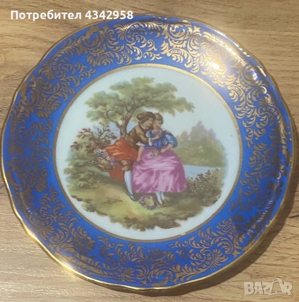 Винтидж порцеланова чинийка Limoges France ., снимка 1