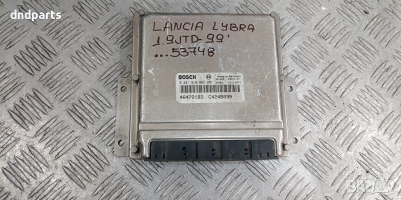 Компютър Lancia Lybra 1.9JTD 1999г. 0281010002 46472183 C424B839	, снимка 1