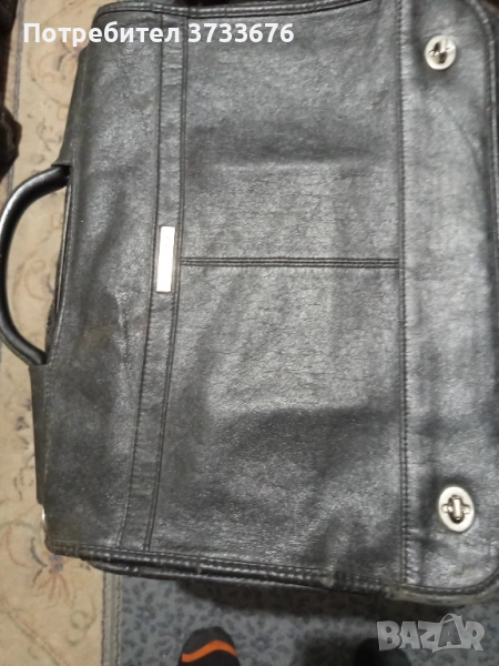 Кожена чанта SAMSUNITE,естествена кожа.Подходяща и за лаптоп., снимка 1