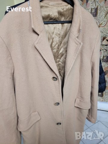CONWELL вълнено бежево  мъжко палто, снимка 4 - Палта - 39267420
