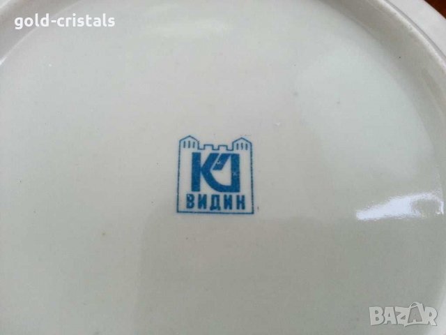 Стар български порцелан с позлата , снимка 4 - Антикварни и старинни предмети - 30304756