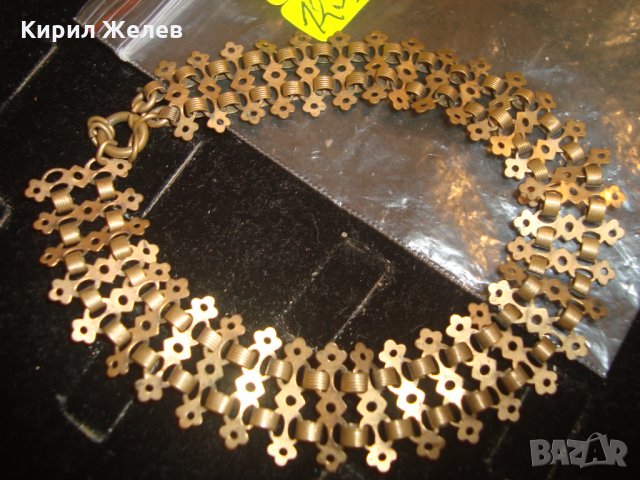 АВТЕНТИЧНА СТАРИННА БРОНЗОВА ГРИВНА МАЙСТОРСКА ИЗРАБОТКА ОТЛИЧНА 12167, снимка 5 - Антикварни и старинни предмети - 30639526