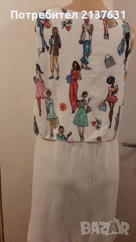 ДАМСКА Италианска БЛУЗА  с удължен гръб -  Размер М / L , снимка 4 - Туники - 36938851