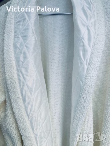 Красив дълъг бял халат BLEYLE Германия, снимка 2 - Пижами - 31958325