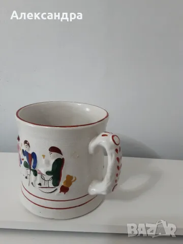 Ръчно рисувана халба за бира ( с изненада)  