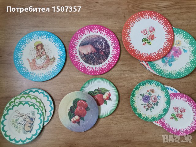 Колекция картонени чинии 35 броя, снимка 3 - Колекции - 37748879