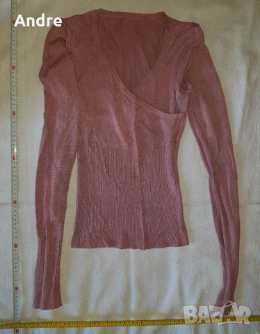пуловер, V-образно деколте "прегърни ме", снимка 1 - Блузи с дълъг ръкав и пуловери - 30373706