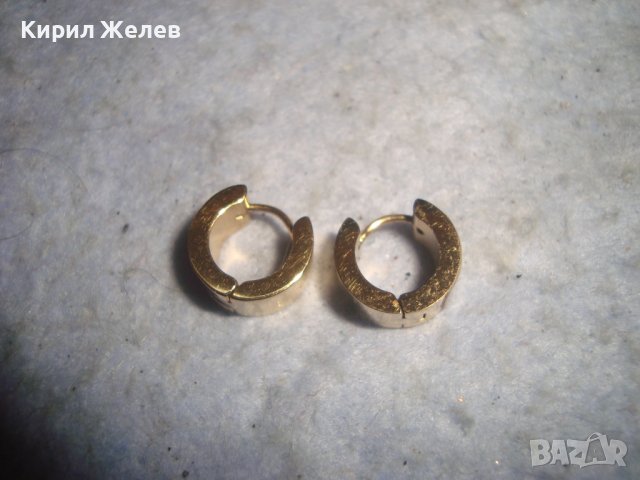 ПОЗЛАТЕНИ СКЪПОЦЕННИ ФЕШЪН АРТ ОБЕЦИ от НЕРЪЖДАЕМА БЛАГОРОДНА СТОМАНА 19443, снимка 6 - Обеци - 36772057