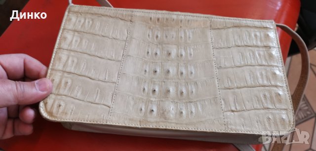 Луксозна дамска чанта от истинска крокодилска кожа винтидж., снимка 5 - Чанти - 39802098