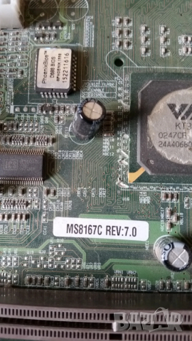 Matsonic MS8167C REV: 7.0 Дънна платка+Процесор, снимка 2 - Дънни платки - 54184827