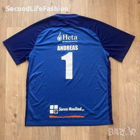 Nike футболна тениска Дания 17/19 колекционерска размер XXL, снимка 3 - Футбол - 55817515