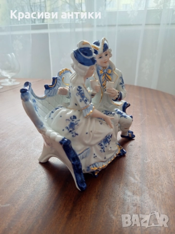 Фигура от порцелан, немска, колекционерска, красива, снимка 2 - Колекции - 52318831