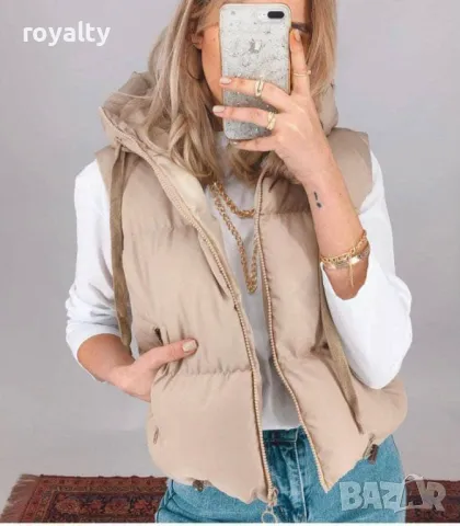 Дамски елек със силиконова вата , снимка 10 - Елеци - 49270474