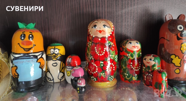Дървени руски матрьошки, снимка 2 - Декорация за дома - 51440548