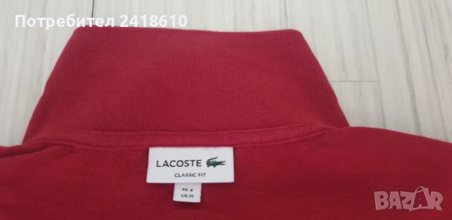 Lacoste Pique Cotton Classic Fit Mens Size 4 - M  ОРИГИНАЛ! Мъжка Тениска!, снимка 14 - Тениски - 50938122