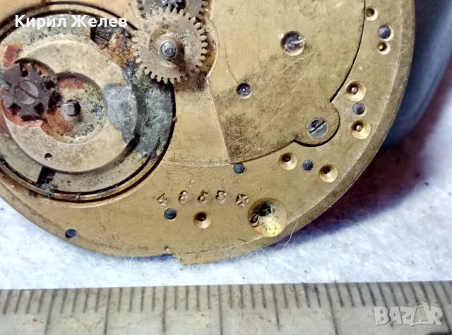 МЕХАНИЗЪМ от СТАР РЯДЪК МОДЕЛ КОЛЕКЦИОНЕРСКИ ДЖОБЕН ЧАСОВНИК 26921, снимка 7 - Антикварни и старинни предмети - 48553659