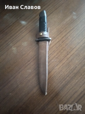 Нож на дневалния с кожена кания. , снимка 2 - Ножове - 52056404