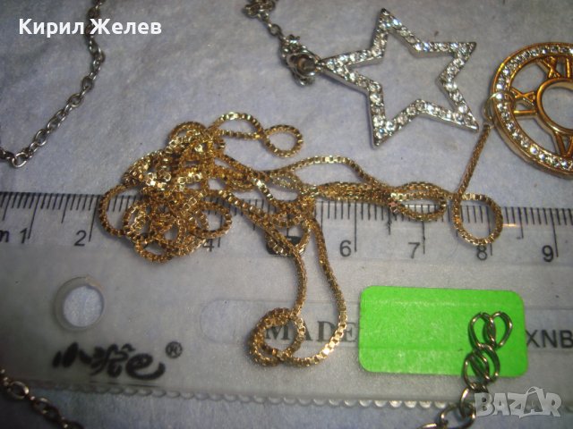 ДВА НЕЖНИ АРТ МЕДАЛЬОНА СРЕБРИСТ и с ПОЗЛАТА и ФАСЕТИРАНИ КРИСТАЛИ 31345, снимка 13 - Колиета, медальони, синджири - 38035093