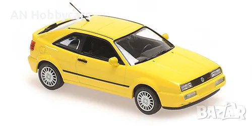 VOLKSWAGEN CORRADO G60 - 1990 - YELLOW - MAXICHAMPS 1:43, снимка 1 - Колекции - 48657419