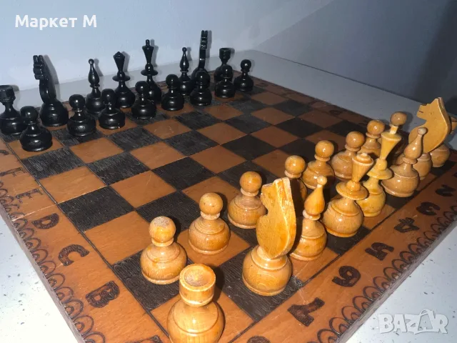 Шах с дървени фигупи, снимка 3 - Други спортове - 55734393
