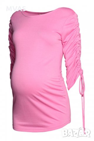 Нова - 40% H&M блуза за бременни XL розова, снимка 2 - Дрехи за бременни - 30484673
