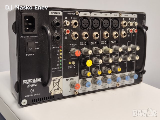 Leem Soundbank 500 powered mixer - Аудио Миксер Смесител с вграден усилвател, снимка 3 - Ресийвъри, усилватели, смесителни пултове - 38001922