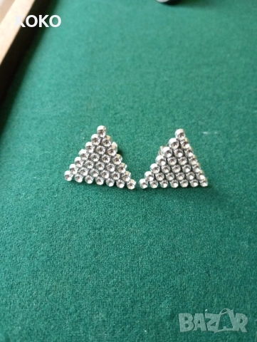 Обеци с клипс , снимка 2 - Обеци - 51859443