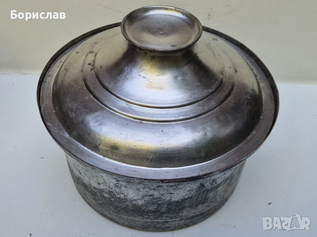 Стара, медна тенджера 6 л., снимка 7 - Антикварни и старинни предмети - 51585045