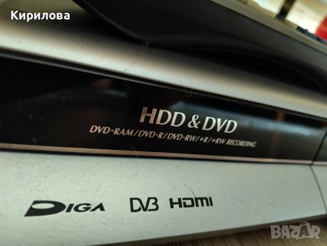 DVD pекордер Panasonic , снимка 11 - Плейъри, домашно кино, прожектори - 51677973
