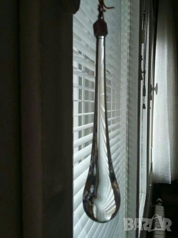 Стъклена капка висулка 