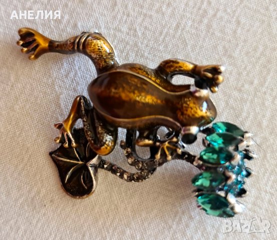 Брошка с полускъпоценни камъни и емайл , снимка 5 - Други - 38084228