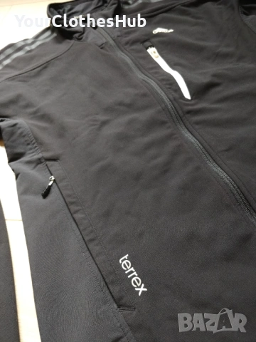 Adidas Terrex Windstopper Soft Shell M size Дамска ветровка, снимка 8 - Якета - 54148108