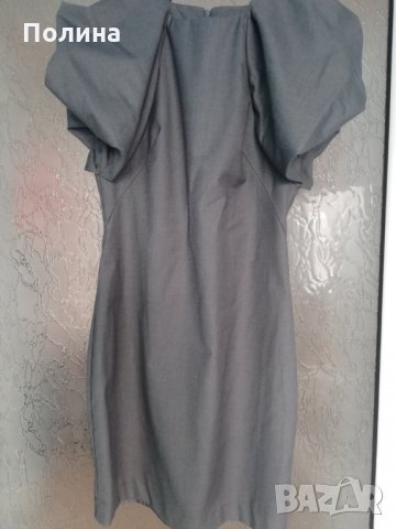 Елегантна рокля с буфон ръкави