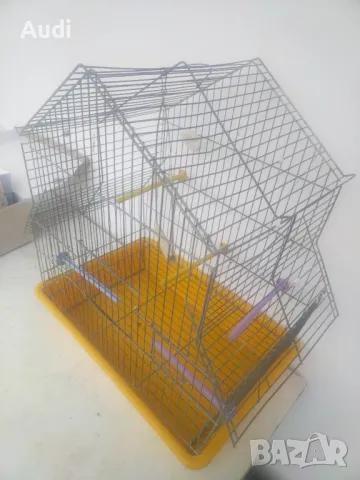 Клетка за малки и средни папагали,корела, розела, вълнисти,  Напълно оборудвана, снимка 8 - Папагали - 49516964