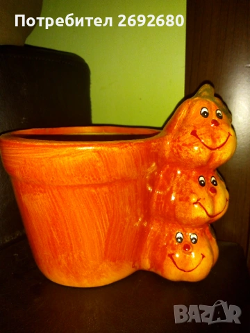 Керамични кашпи 4бр. с обща цена , снимка 4 - Стайни растения - 47385426