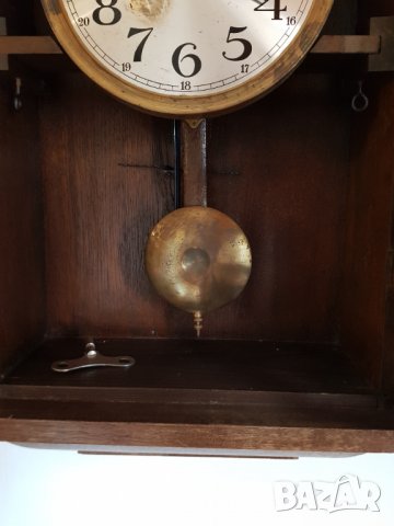 Стар немски стенен часовник, снимка 3 - Стенни часовници - 30694824