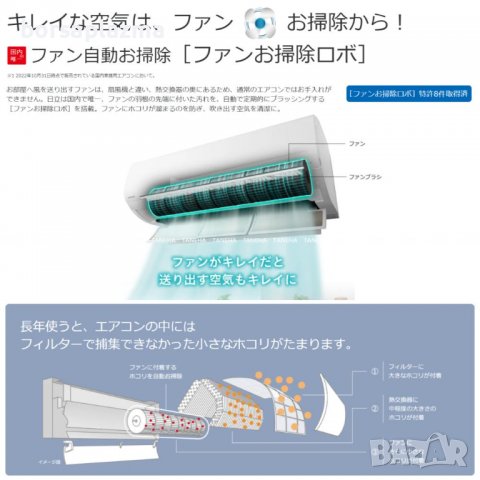 Японски Инверторен климатик HITACHI RASXJ28NW модел 2023, снимка 9 - Климатици - 39523290