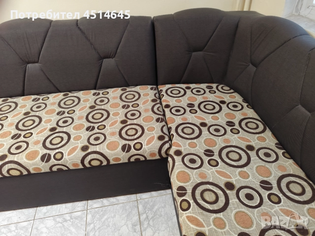 Диван ъглов и за спане 190/170, снимка 5 - Дивани и мека мебел - 52585360