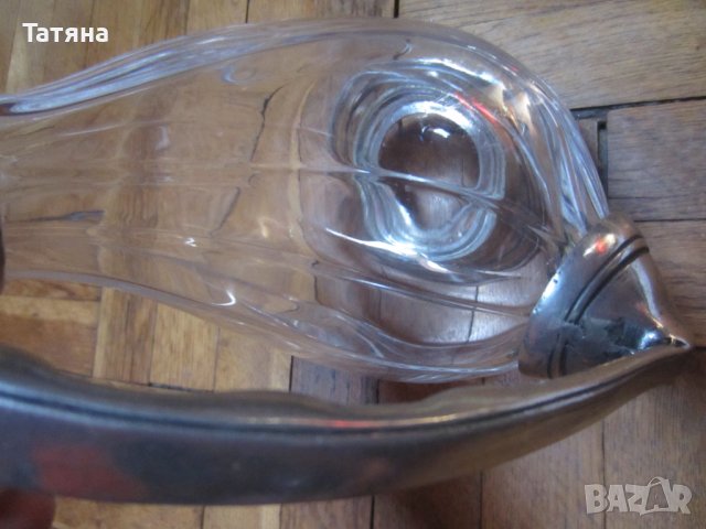  /старинен/съд за вино/декантер; тава за сладко/бакър/ ХАЛБА /МЕСИНГ/, снимка 8 - Сервизи - 37817662
